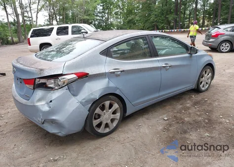 2013 Hyundai Elantra Limited z USA, uszkodzony, nr VIN KMHDH4AE8DU660972